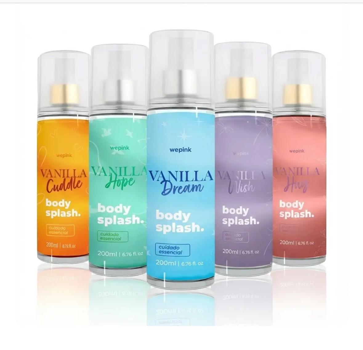 Kit 5 Body Splash Vanilla Edição Limitada – imagem 1